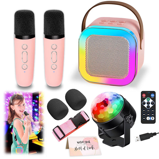DEABOLAR karaoke machine for kids front view boosts fun at birthday and family gatherings.