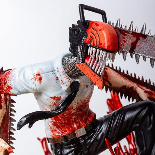 DEAMNAI Denji figure side angle shows dynamic pose ideal for shelves