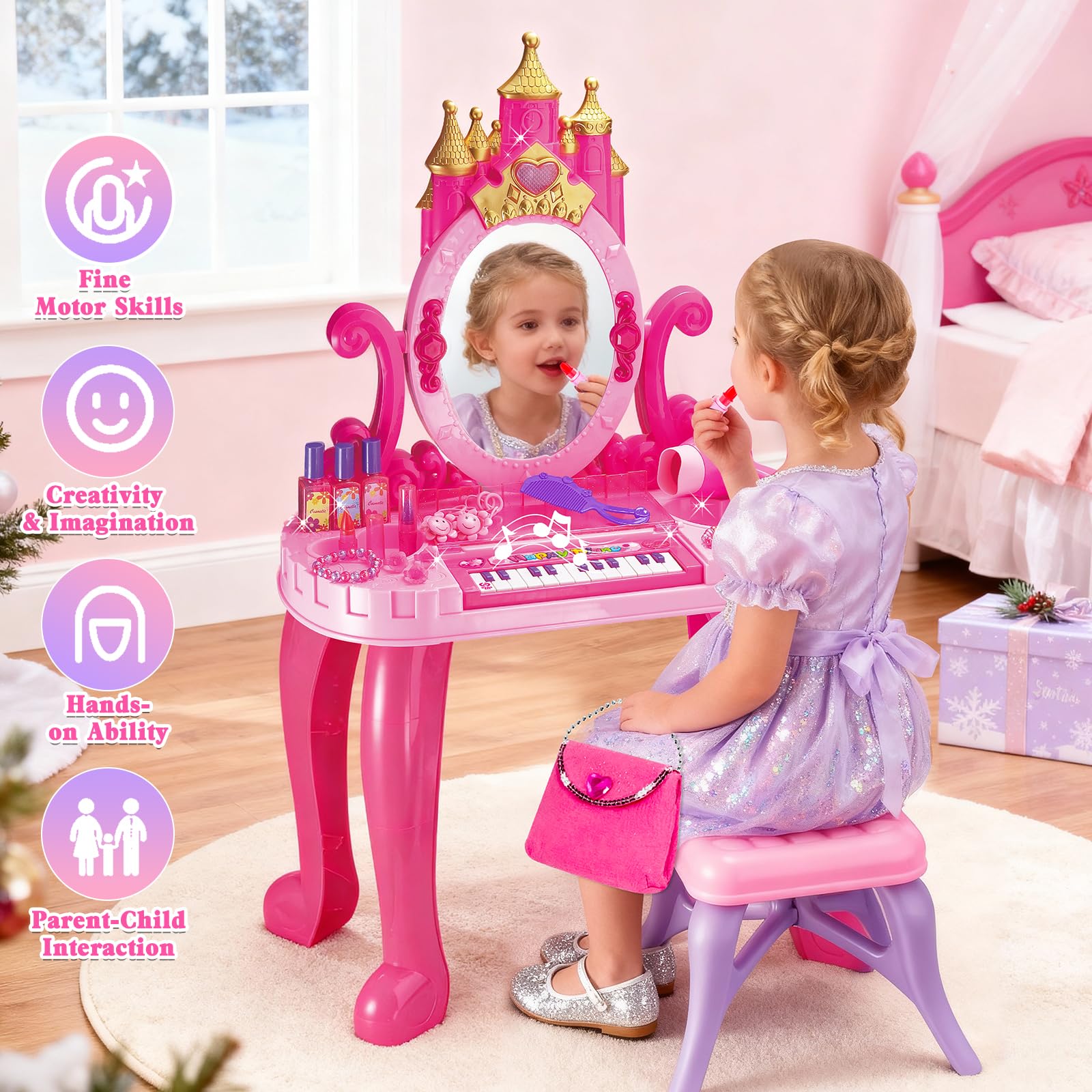 deAO 13-key piano inspires playful music and storytelling moments.