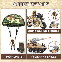 DeAO army tank model provides durable rugged play