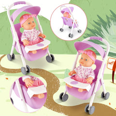 The deAO Baby Doll Set pacifier supports nurturing role-play experiences.