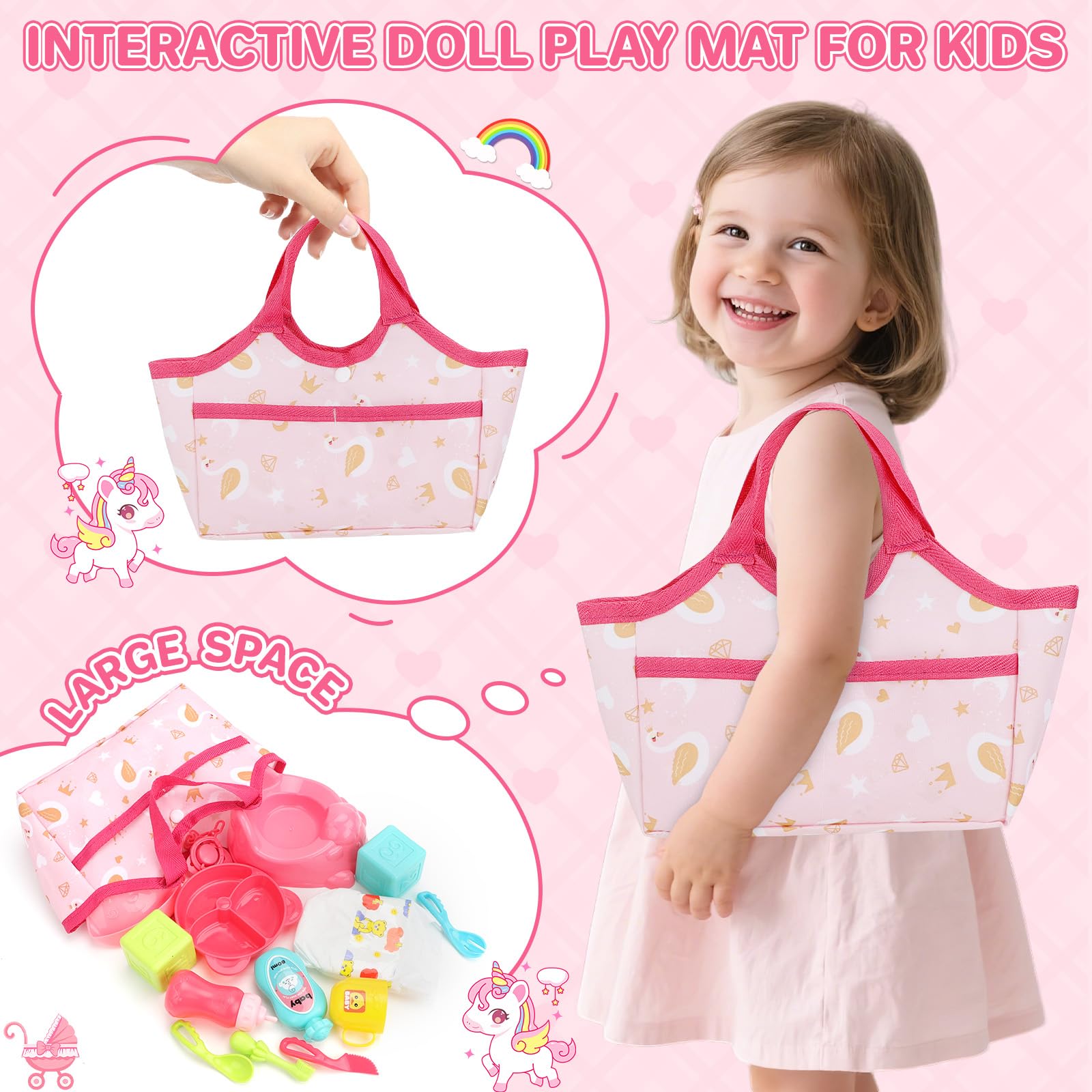 DeAO 13 accessories spark nurturing role-play and daily routines.