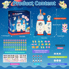 DeAO DIY Balloon Kit QR video tutorials guide quick, kid-friendly crafting sessions.