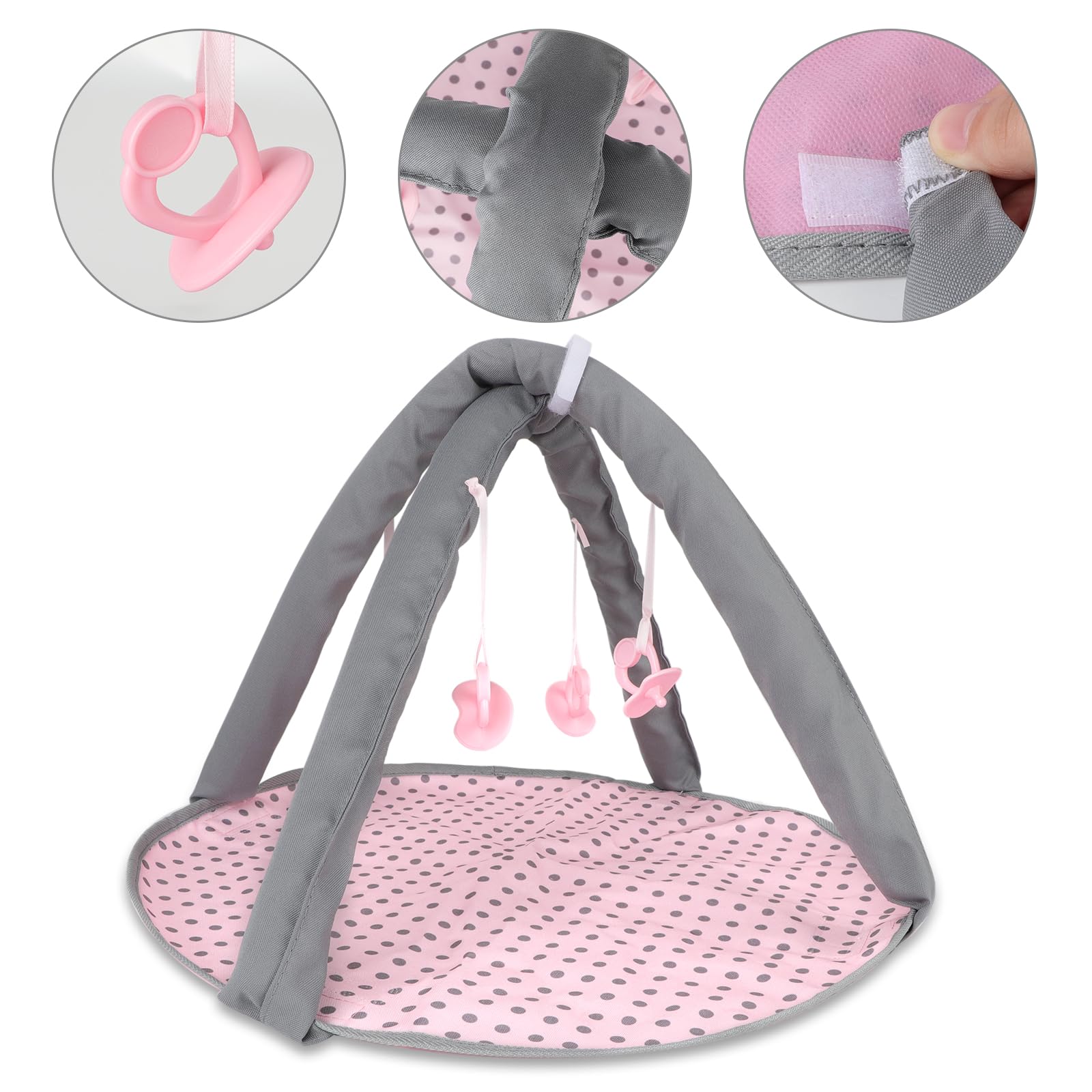 deAO bouncer invites gentle rocking during doll care role play