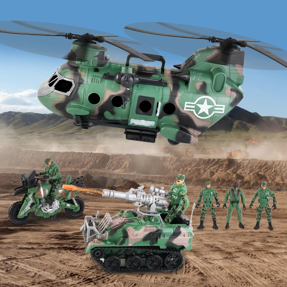 deAO combat truck with rugged detailing for battlefield scenes