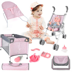 deAO doll bed provides cozy pretend naptime and care moments