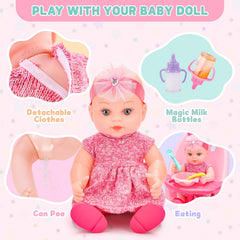 deAO doll feeding and diaper care set supports nurturing role-play.