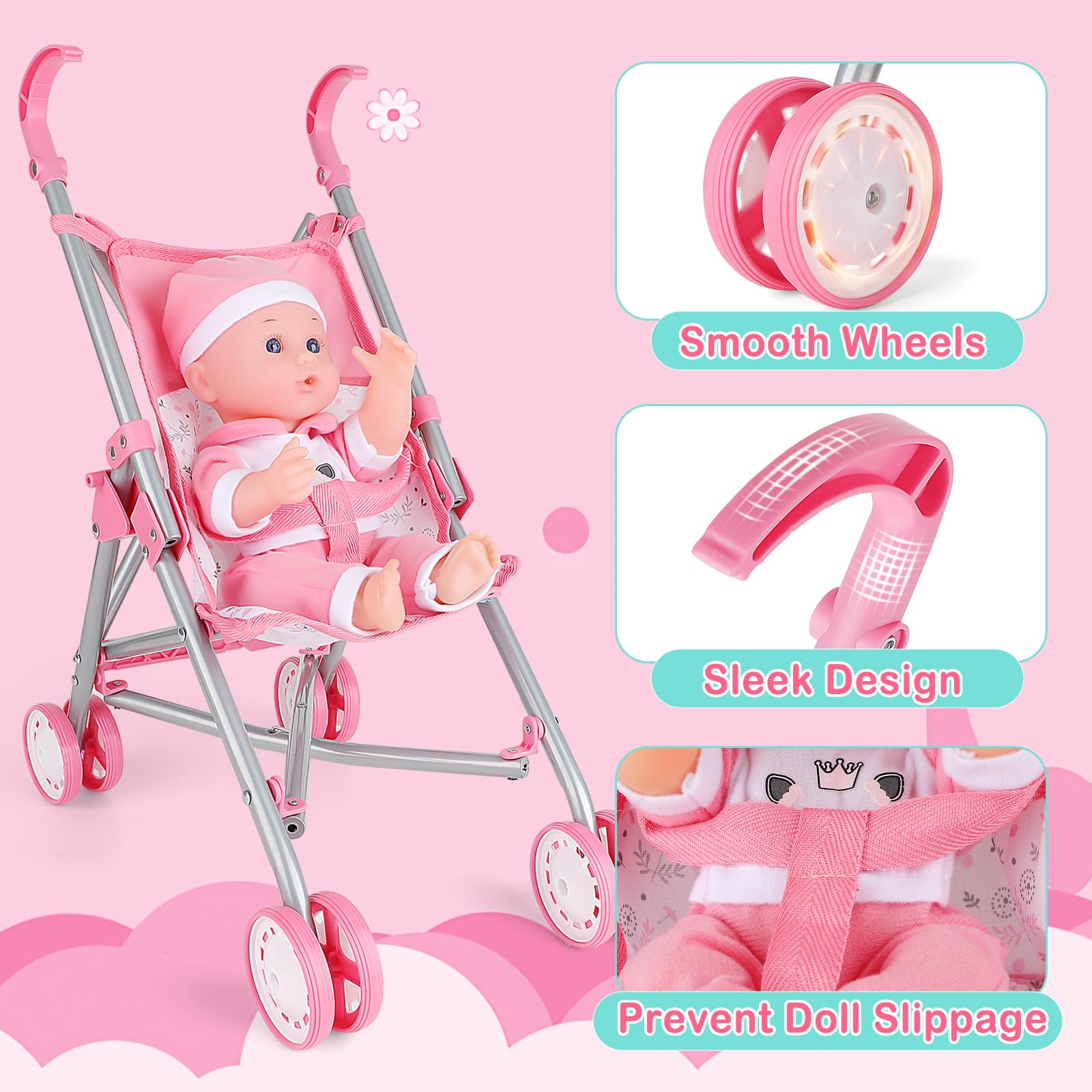 deAO doll high chair for feeding role play and nurturing scenarios