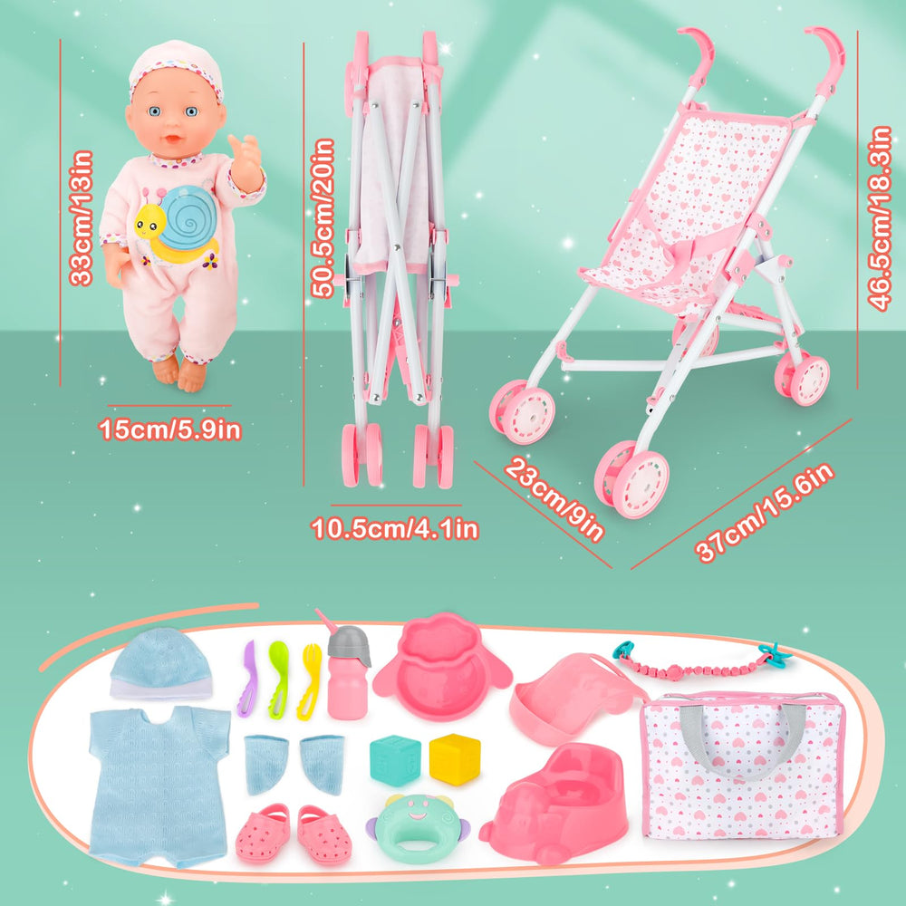 deAO eighteen pcs accessories kit enhances storytelling and role-play scenarios.