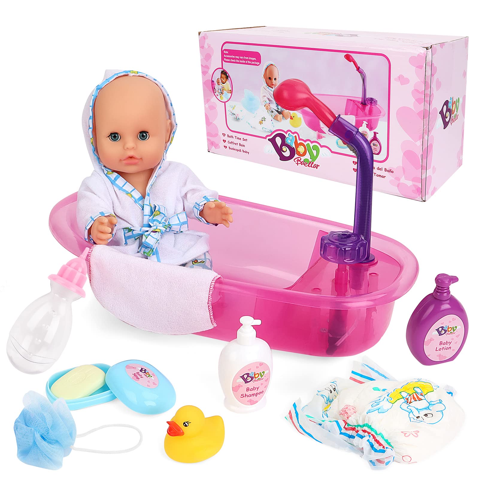 deAO gift-ready bath time set for 3+ year olds