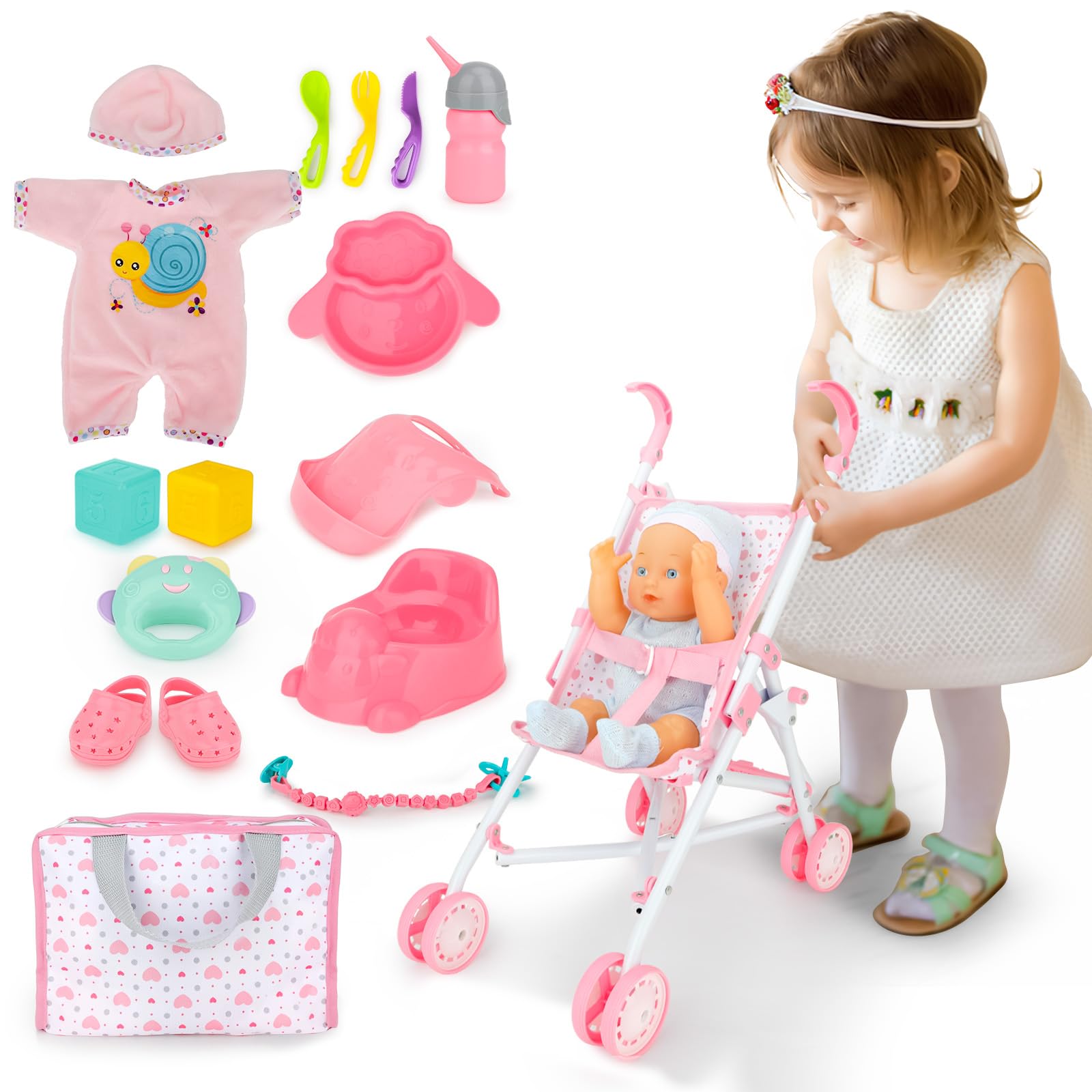 deAO gift-ready doll set perfect for birthdays or holidays.