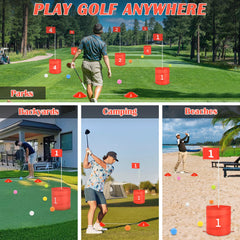 deAO Golf Yard Game portable carry bag, ready for parks, beaches, and travel.