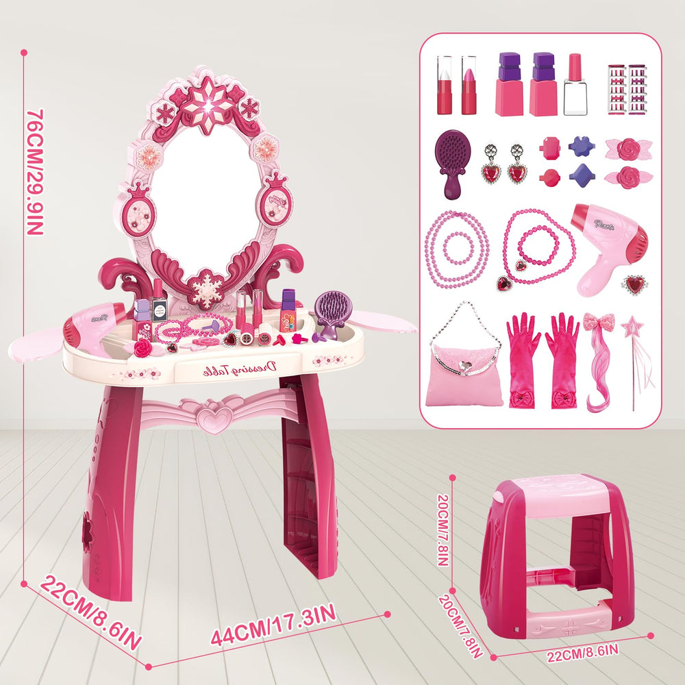 deAO Hair Dryer Toy and Accessories enable interactive styling during playtime