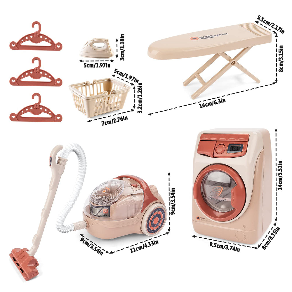 deAO dollhouse laundry room scene for imaginative play