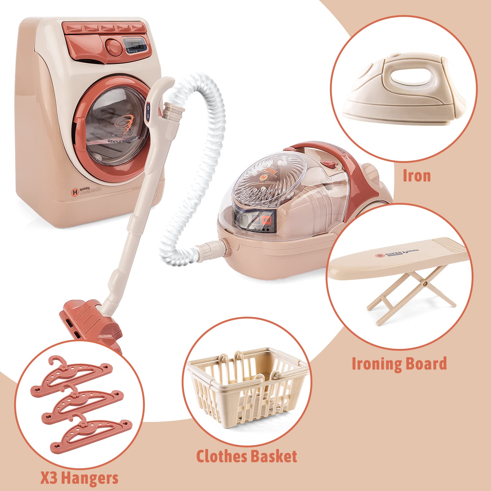 deAO laundry basket completes pretend laundry routine
