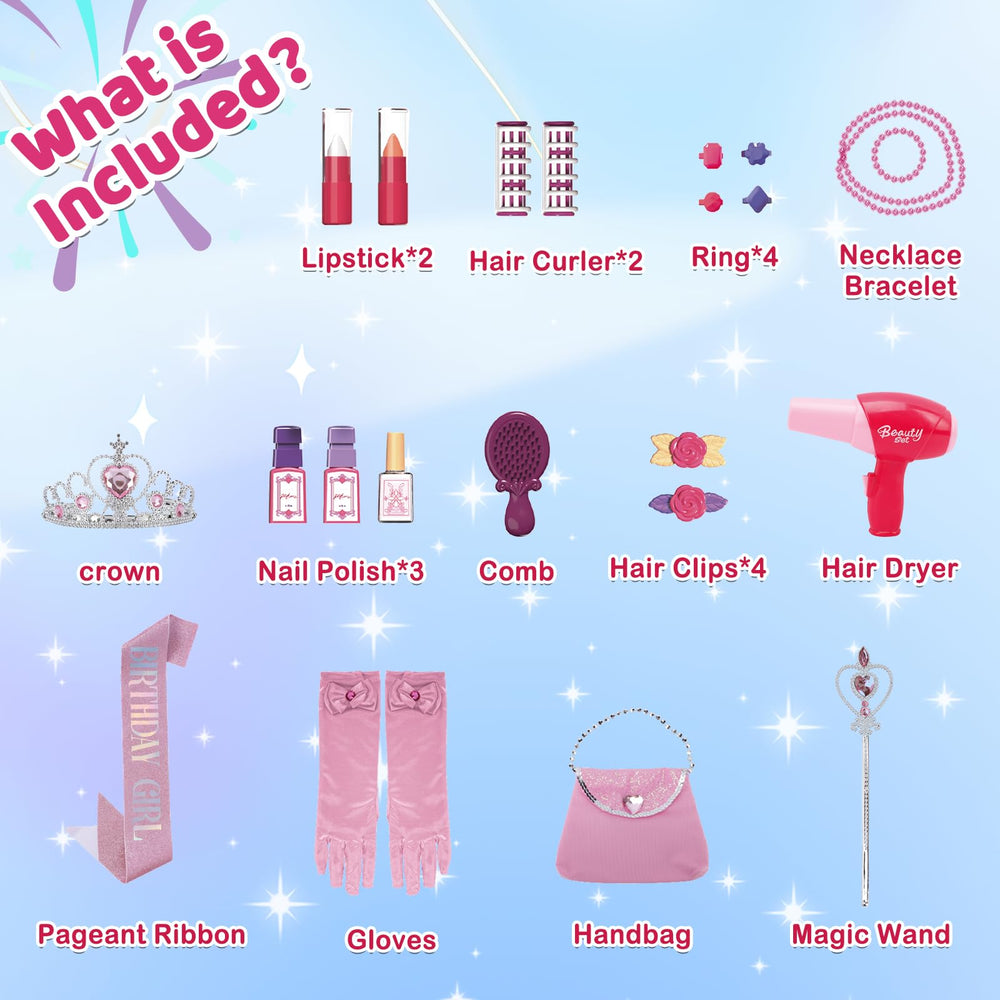 deAO Included lipsticks rings and accessories spark imagination during make-believe