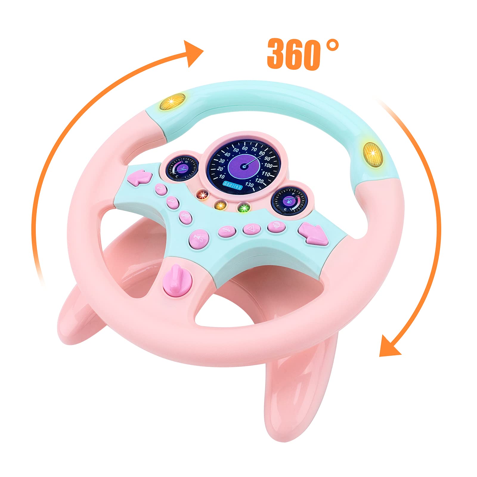 deAO steering wheel speedometer display for realistic vibes