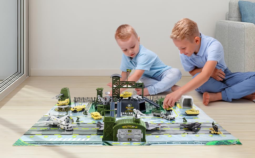 deAO Military Base Set soldier figures spark creative roleplay.