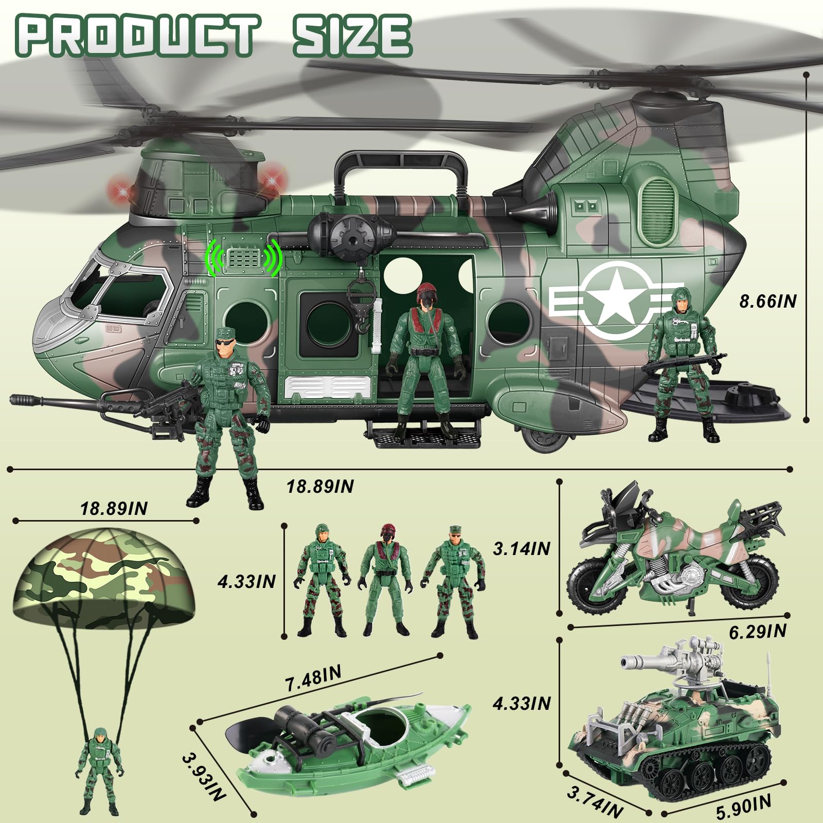 deAO military motorcycle toy adds fast-action mobility