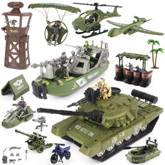 deAO Defence Tower with army set boosts imaginative play and coordination