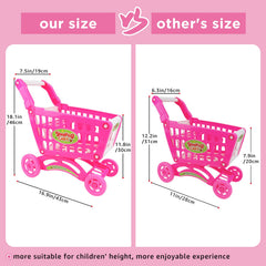 deAO pink store playset boosts cooperative pretend shopping