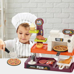 deAO pizza play set salt shaker accessory showcases seasoning detail for kitchen pretend games