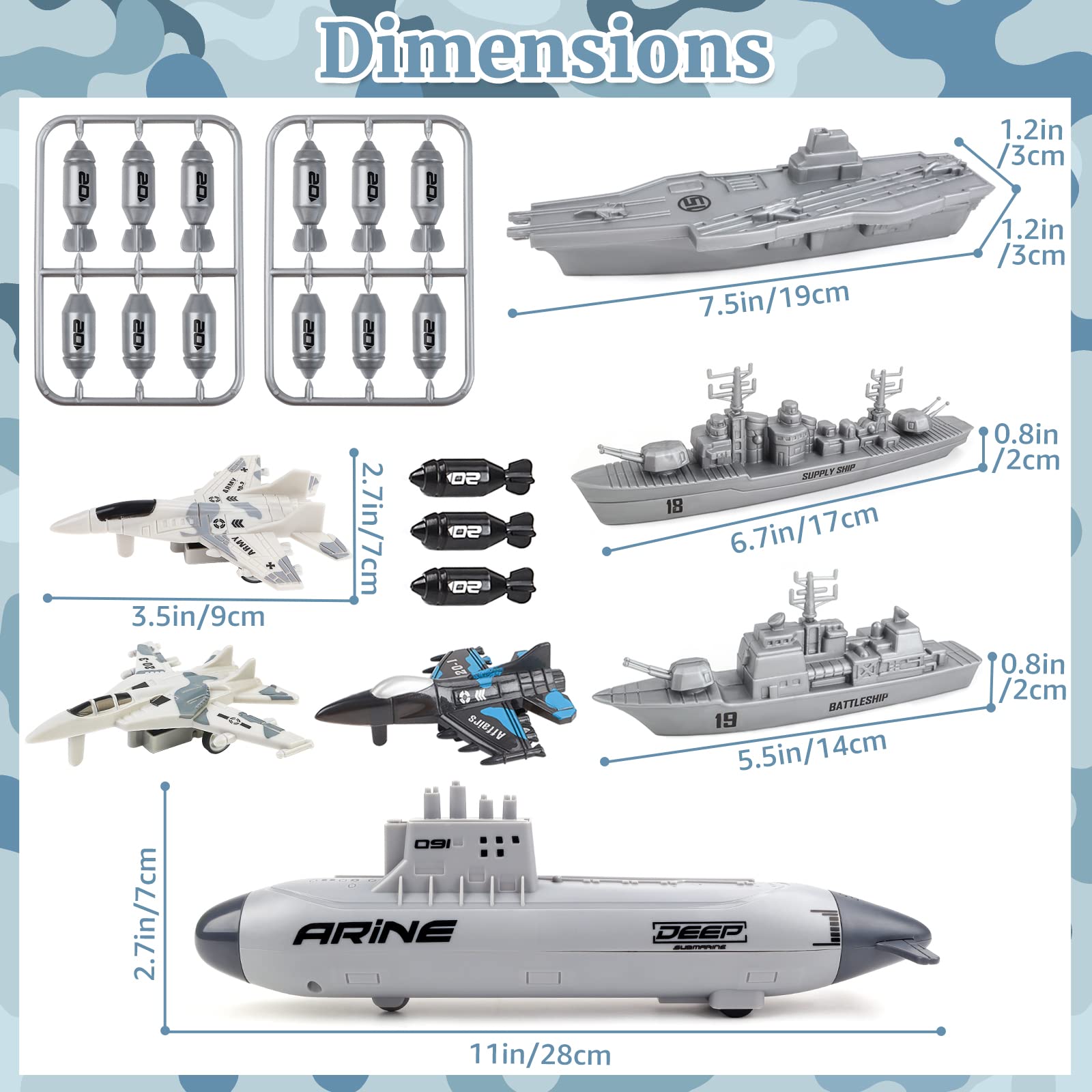 deAO pull-back submarine glides smoothly on tables for kinetic play