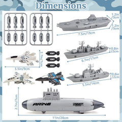 deAO pull-back submarine glides smoothly on tables for kinetic play