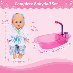 deAO removable clothes for dressing and changing pretend play