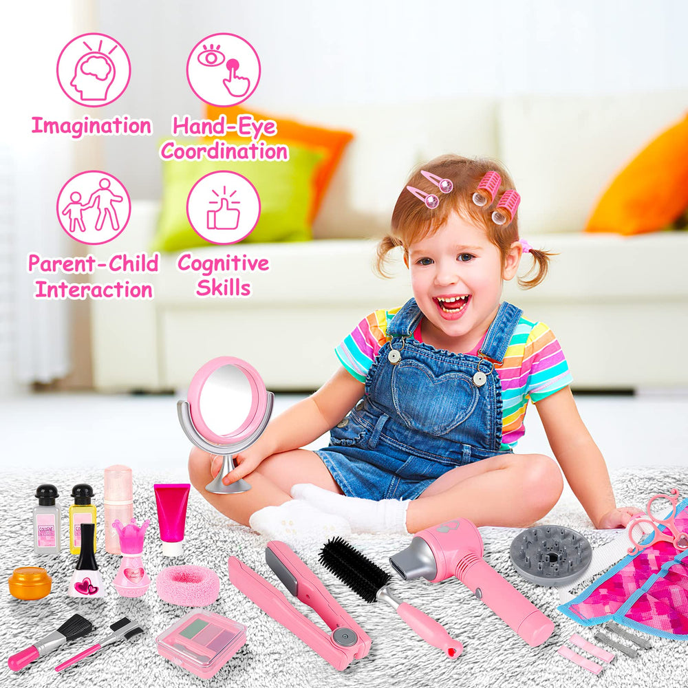 deAO salon mirror and dressing bag for role-play fashion moments.