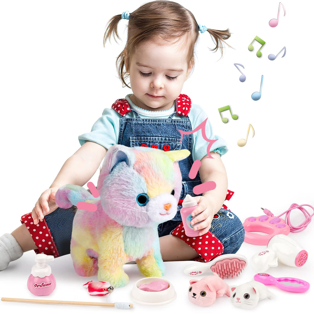 deAO soft non-toxic plush fur provides cozy comfort during play.