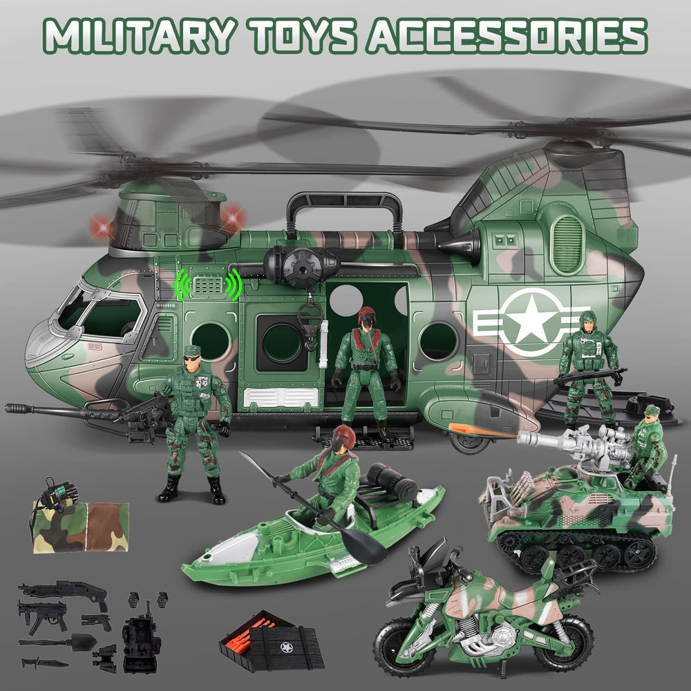 deAO soldier action figures set for imaginative army play