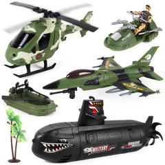 deAO submarine army raft boosts imaginative naval play for kids