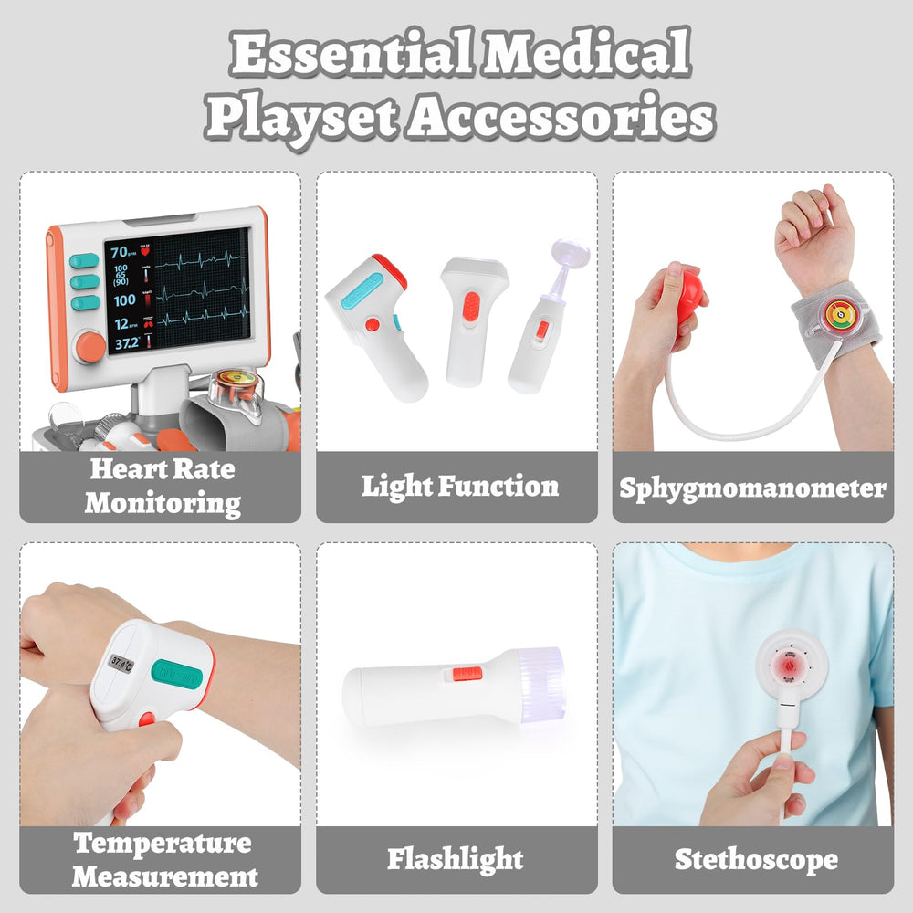 deAO Thermometer toy: enables pretend checks during stories and playtime.