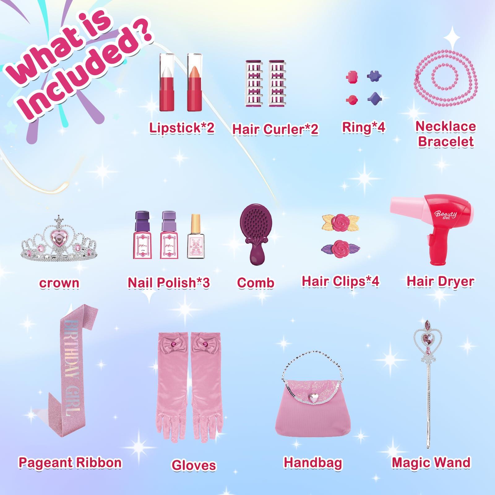 deAO beauty salon set encourages imaginative grooming and fine motor skills