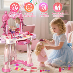 deAO toddler makeup toy with hair dryer fuels creative dress-up sessions