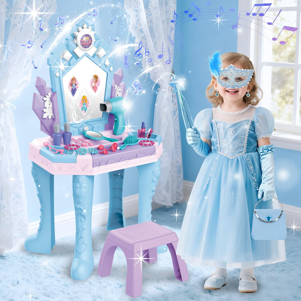 deAO Toddler Vanity Chair – sturdy seating for comfy pretend makeup sessions