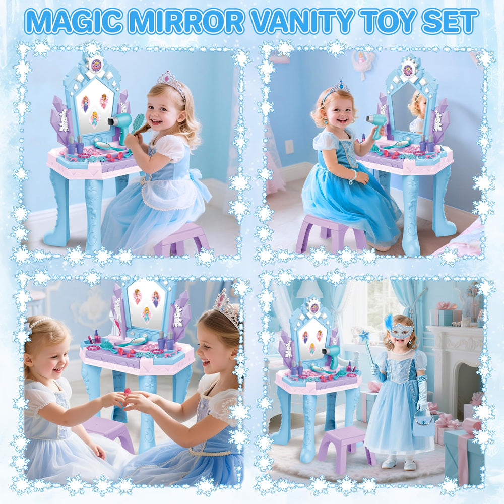 deAO Toddler Vanity Makeup Set – engaging tools boost fine motor skills and creativity