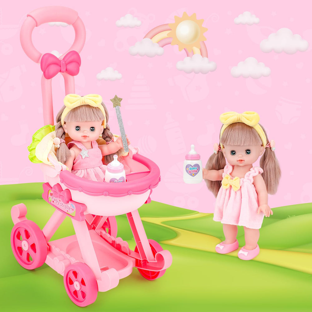 deAO toy hairdryer and comb, pretend grooming for social play
