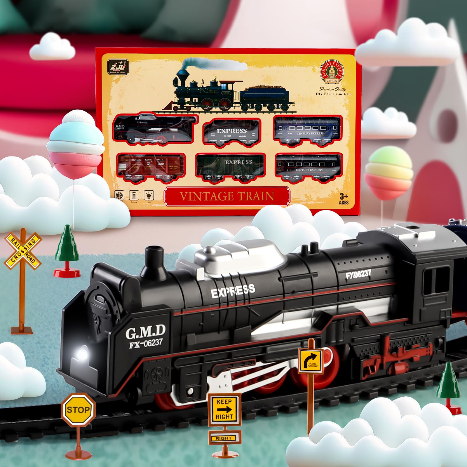 deAO Train Playset makes a great gift for birthdays