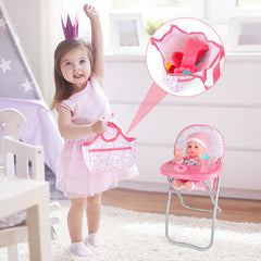 deAO travel bag for dolls keeps belongings organized on the go