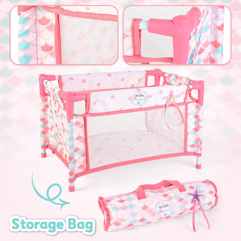 deAO travel bag keeps accessories organized during on-the-go play.