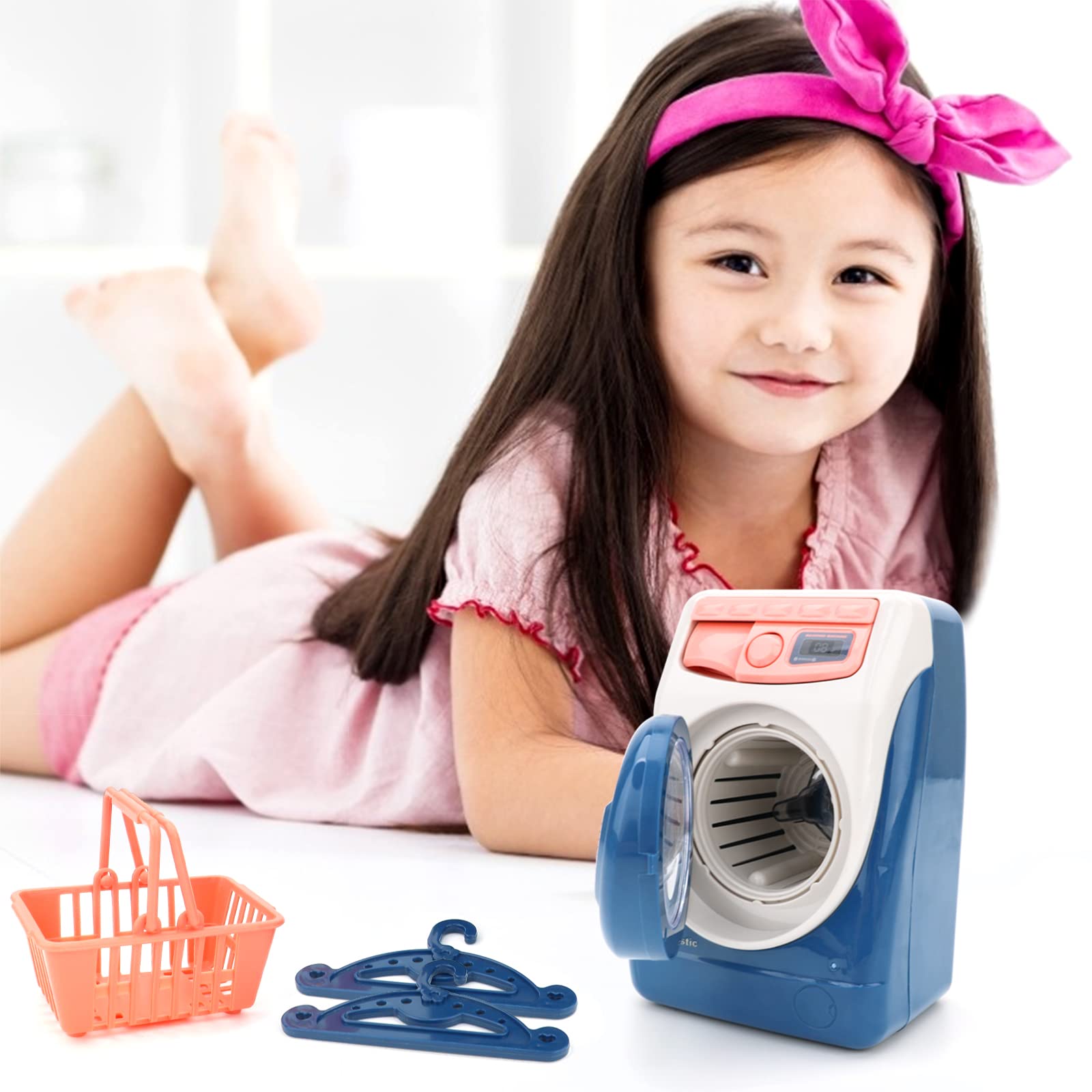 deAO washing machine toy is made from durable materials for long-lasting play