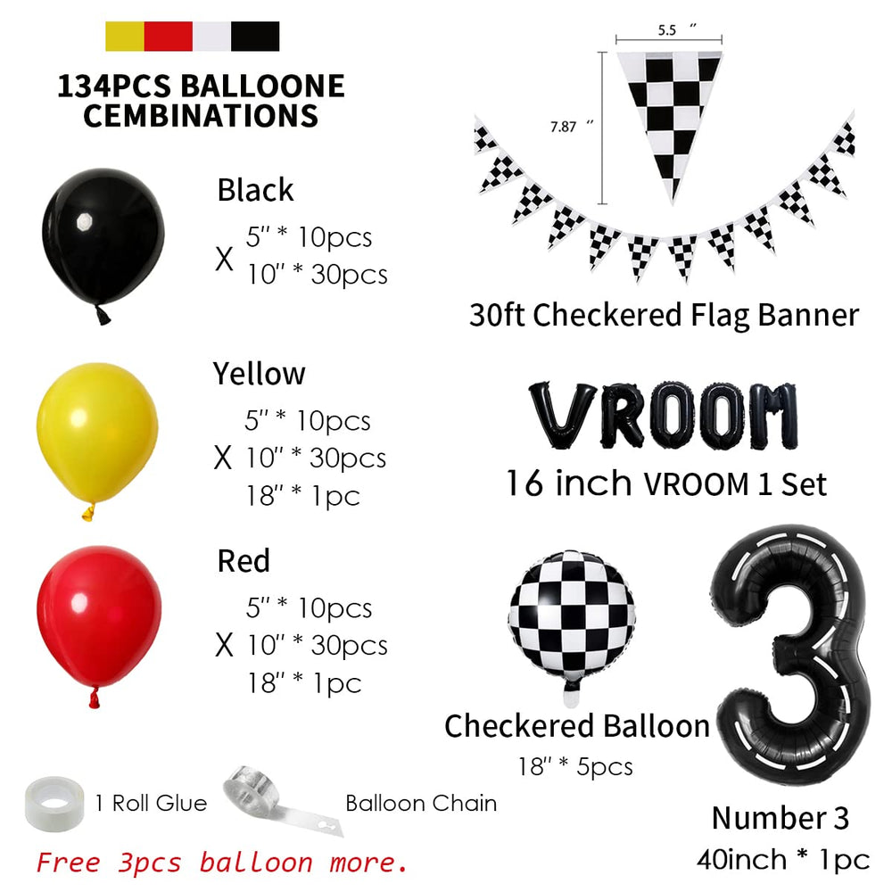 Deapeick checkerboard balloons 18 inch add dynamic accents to a car party