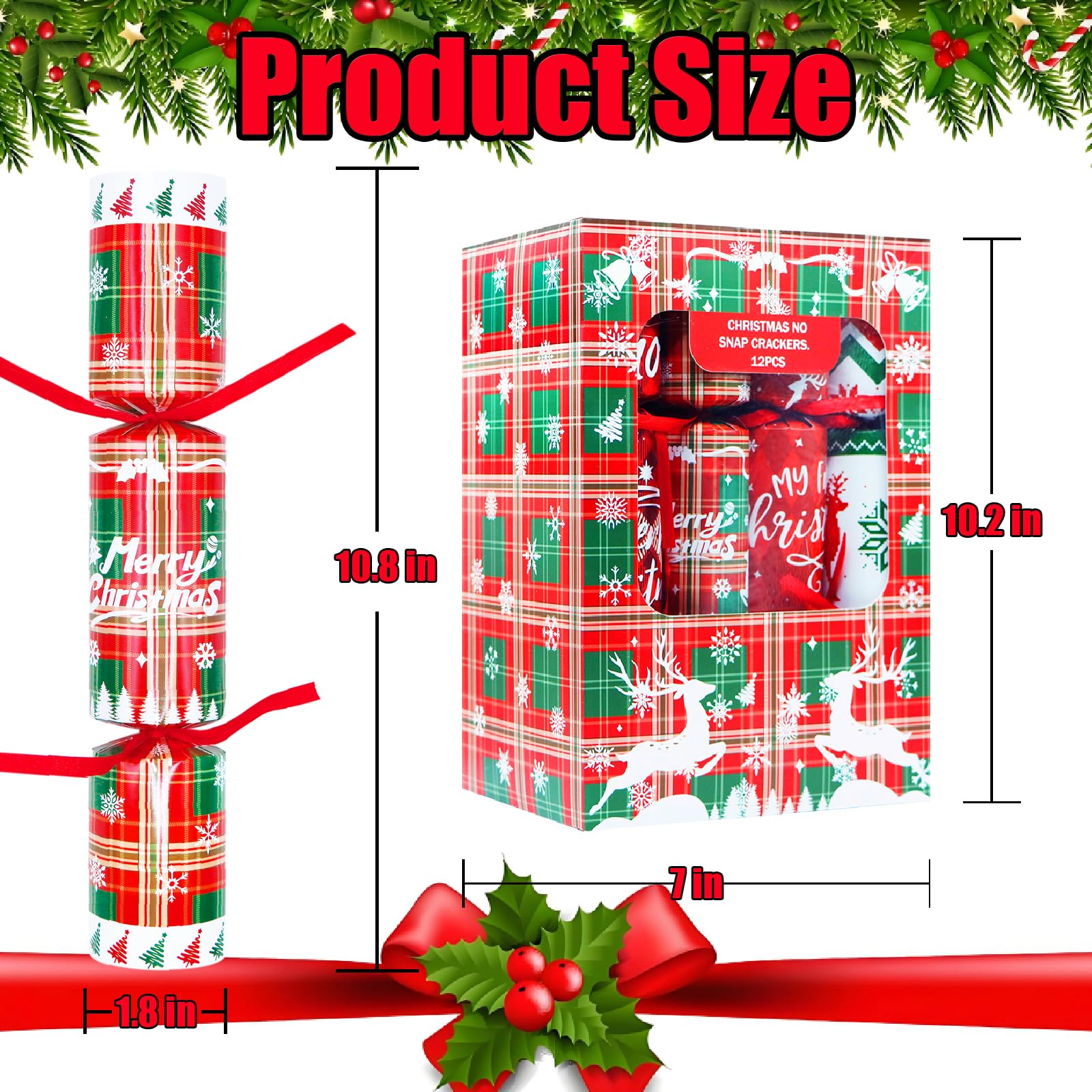 Decodinli Christmas crackers are ready-to-use, offering instant festive fun without setup.