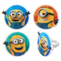 Packaging view of DecoPac Minions cupcake rings for professionals