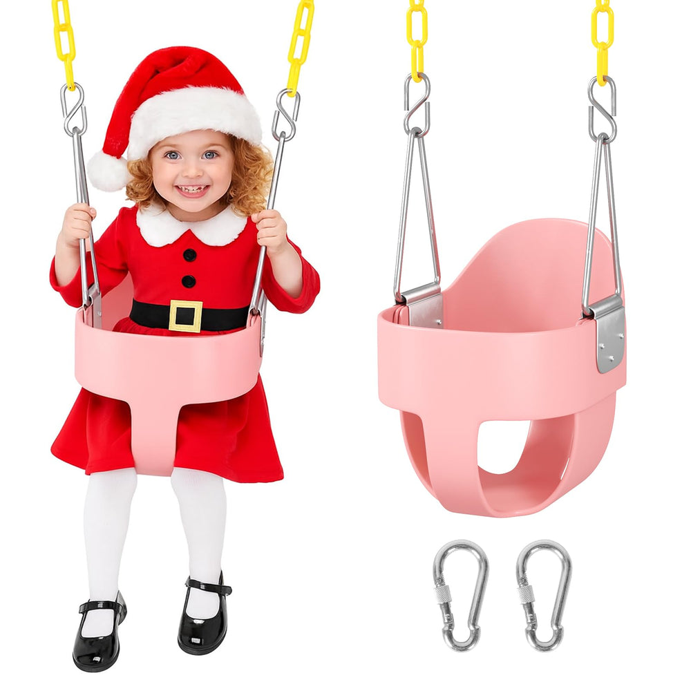 DECORLIFE toddler swing basket provides a soft, roomy seat for safe outdoor play.