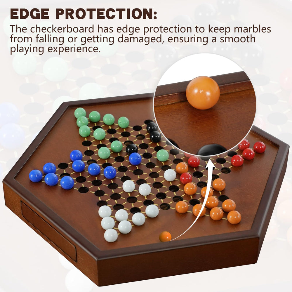 DecoWoodo drawer storage with magnetic closure keeps marbles secure