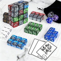 DEDC token cards with embossed designs for versatile tokens.