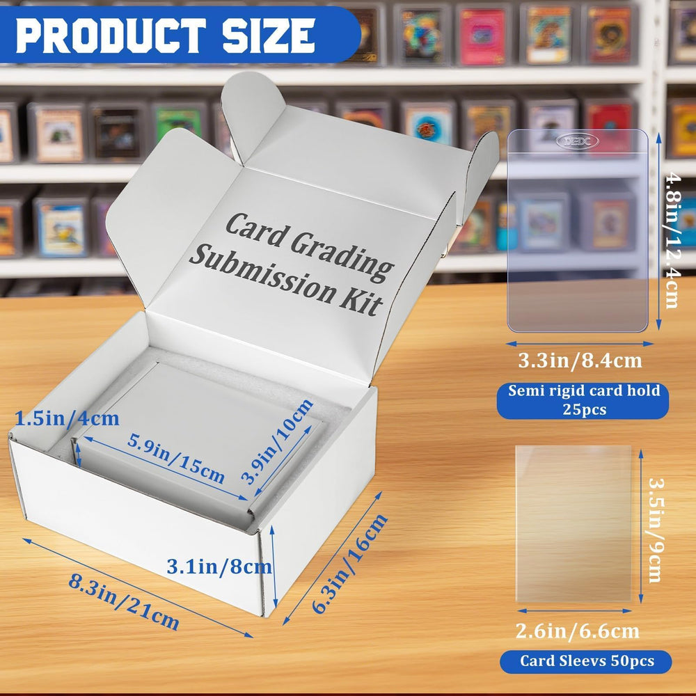 DEDC 25 semi-rigid card holders provide sturdy protection during evaluation.